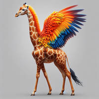 Fantasy AI Generated Colorful chimeras-2025