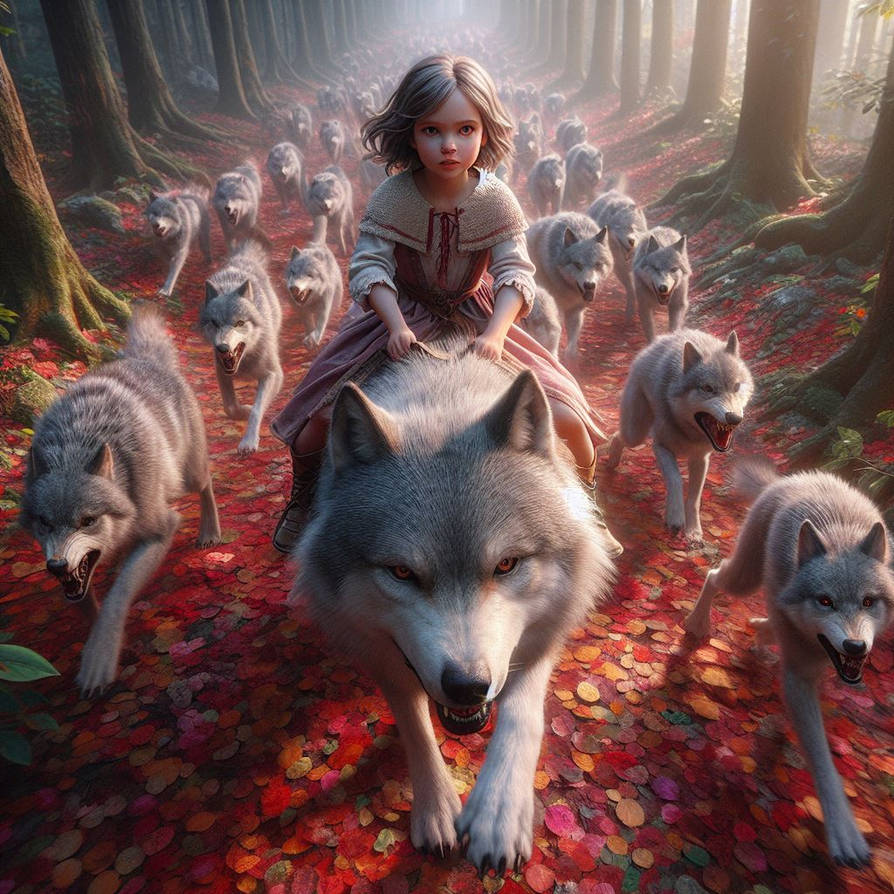 Girls Ride Wolves-92 by DBDon on DeviantArt