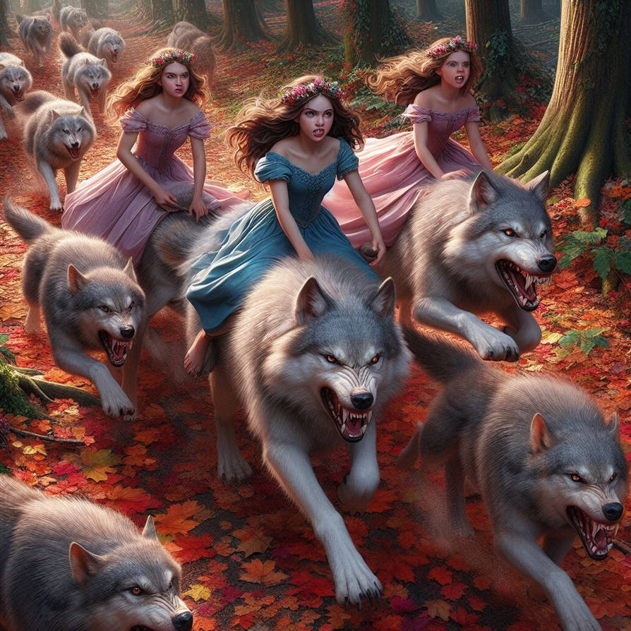 Girls Ride Wolves-60 by donnebryant on DeviantArt