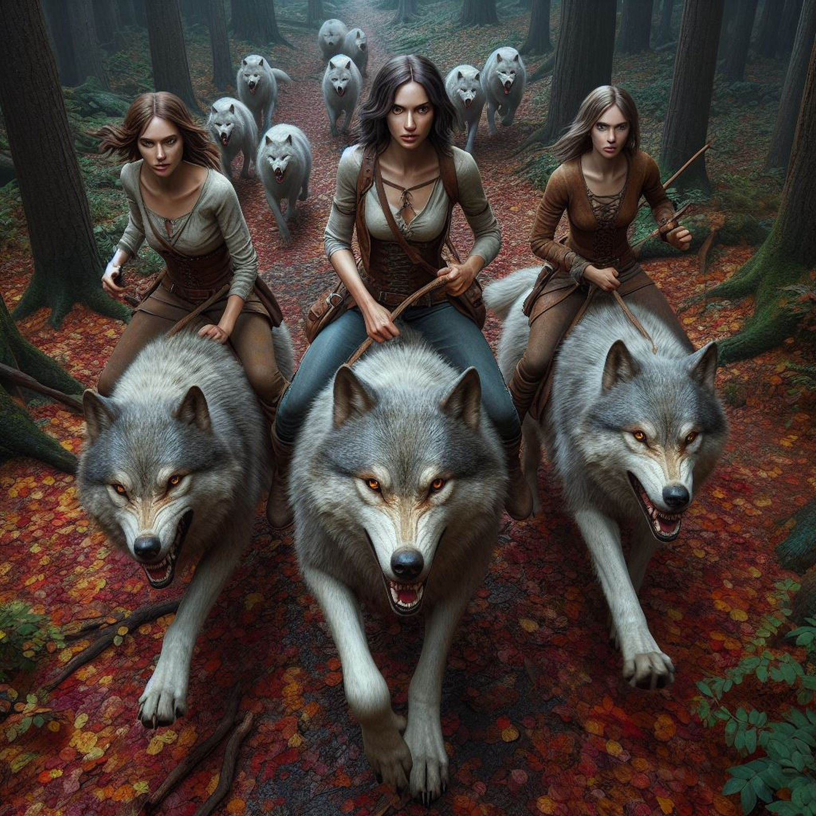 Girls Ride Wolves-45 by donnebryant on DeviantArt