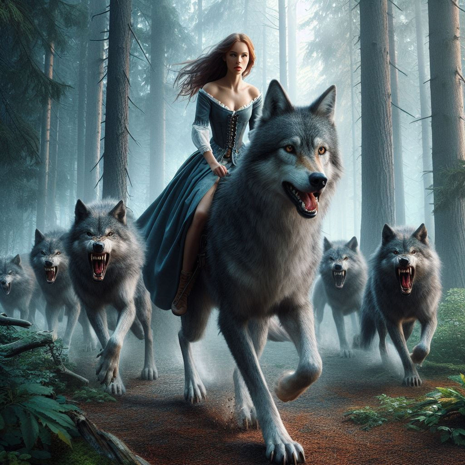 Girls Ride Wolves-40 by donnebryant on DeviantArt