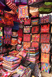 Maya huipils, Chichicastenango market, Guatemala