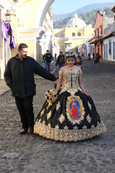 Participant in Lent Procession, Antigua, Guatemala