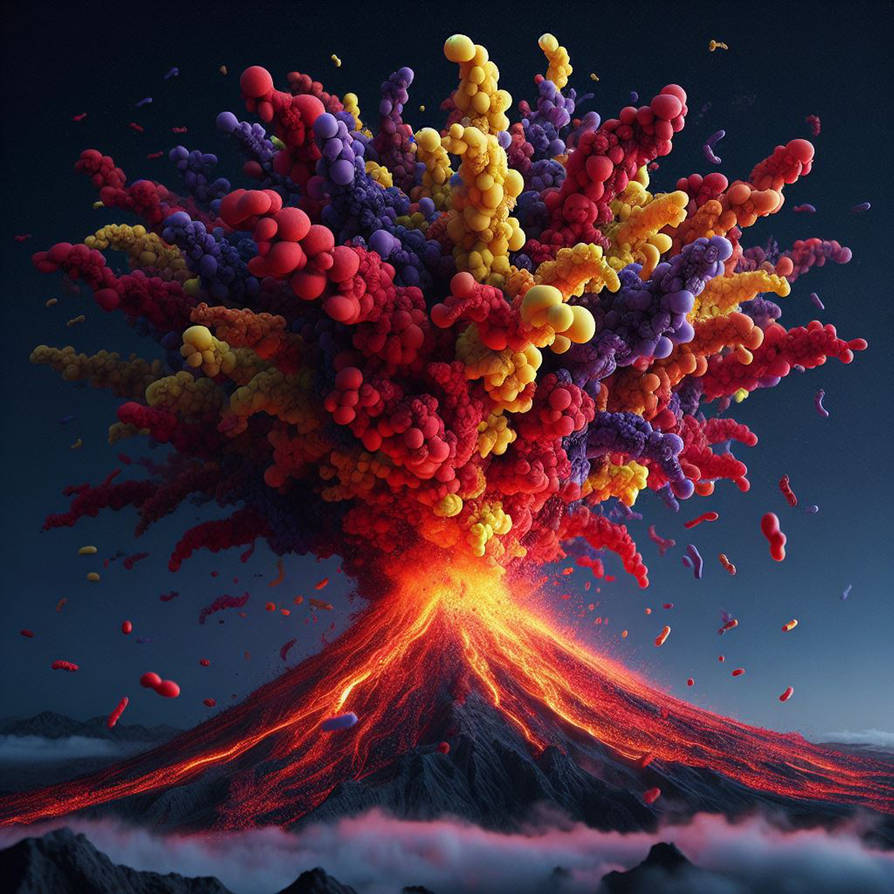 Volcano Erupts Colors by donnebryant on DeviantArt