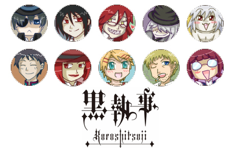 Kuroshitsuji pin set