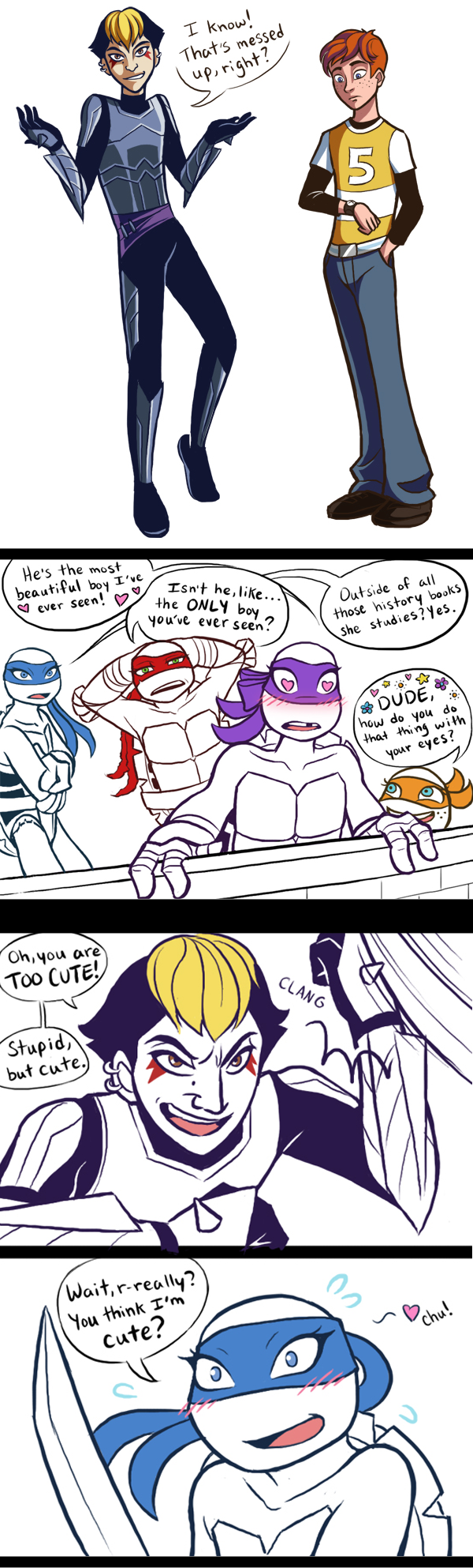 TMNT Rule 63 - April and Karai