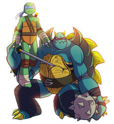 TMNT - Slash and Leo