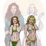 X-Men Slave Girls: Jean Grey and Emma Frost