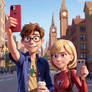 3D Animation Style Peter Parker and Gwen Stacy