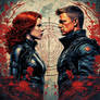 Black Widow and Hawkeye