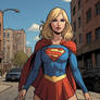 Supergirl comic book style