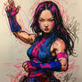 Psylocke Scribble