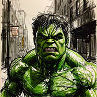 Hulk Scribble