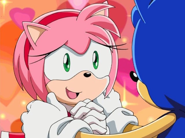 Amy Smiling Amy smiling while being held by Sonic by Advanceshipper2021 on DeviantArt