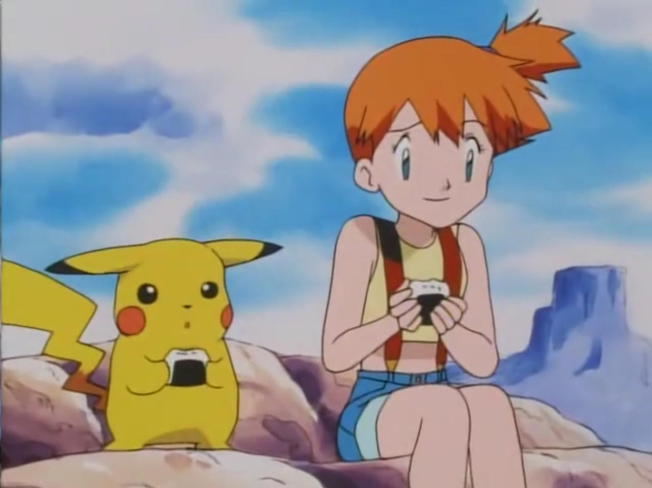 Pickachu Rice Ball Pikachu and Misty eating Rice Balls by Advanceshipper2021 on DeviantArt