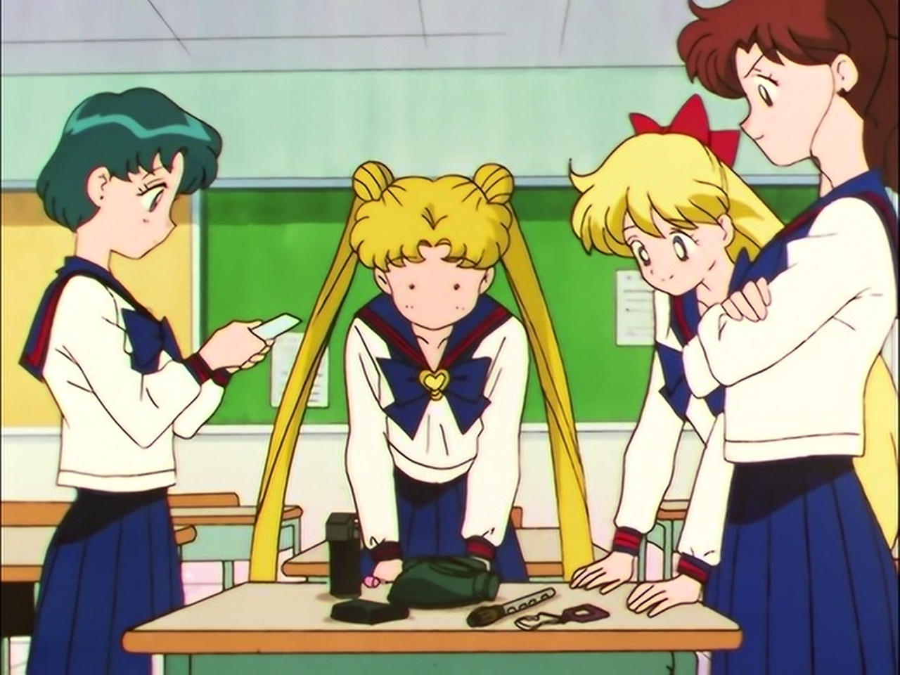 A dumbfounded Serena (Usagi) and co during class by Advanceshipper2021 ...