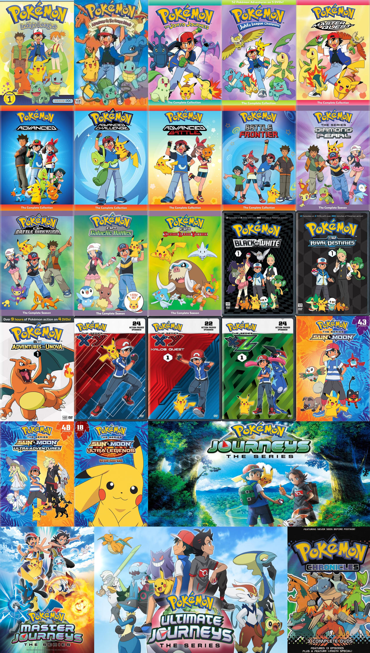 The Complete Pokemon Anime series by Advanceshipper2021 on DeviantArt