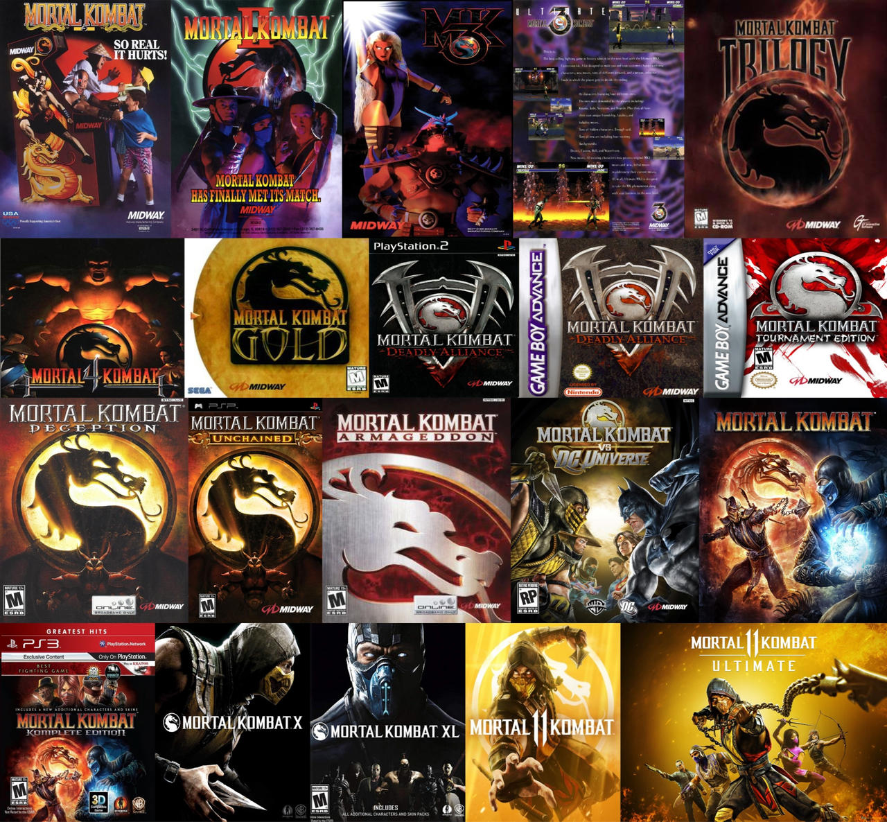Every main Mortal Kombat Game by Advanceshipper2021 on DeviantArt Every main Mortal Kombat Game by Advanceshipper2021 on DeviantArt