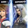 Sora vs. Sephiroth vs. Cloud