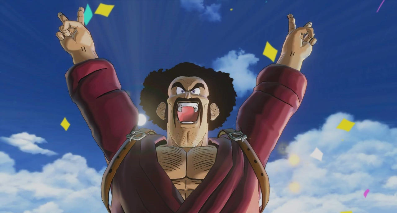 Mr. Satan doing his signature pose by Advanceshipper2021 on DeviantArt