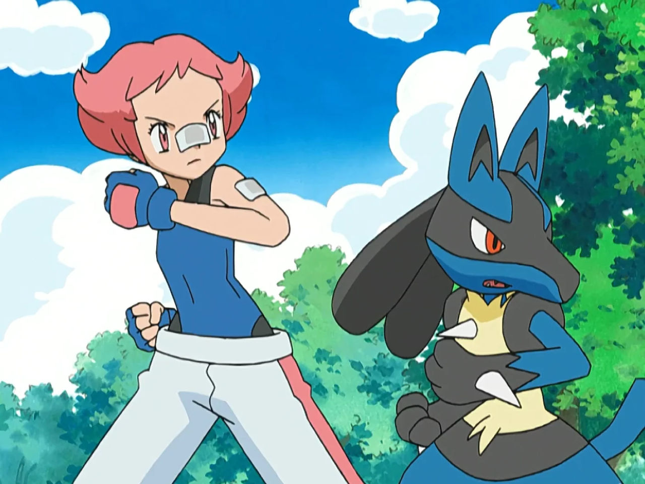 Maylene Maylene and her Lucario by Advanceshipper2021 on DeviantArt