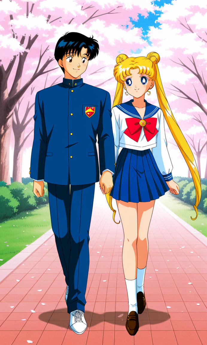 Darien and Serena on a date after school by Advanceshipper2021 on