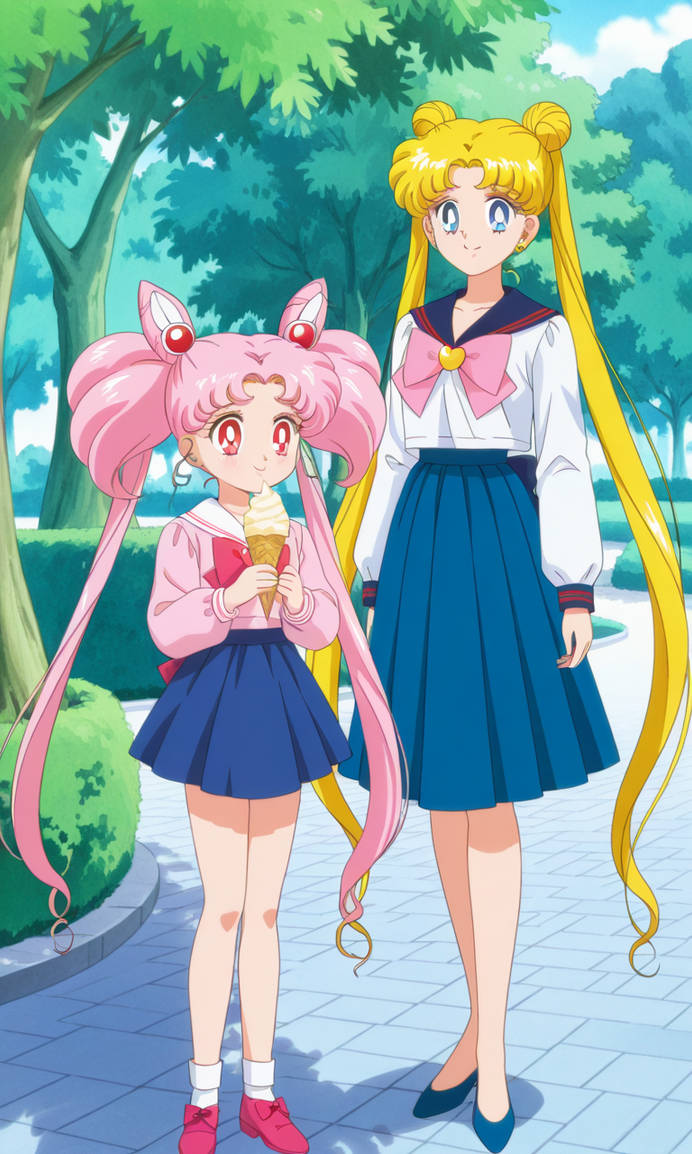 Trunks And Rini Serena and Rini bonding together at the park by Advanceshipper2021 on ...