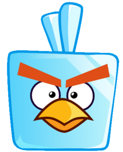 Angry Birds Ice Bird front view (fanmade) by SpongePore on DeviantArt