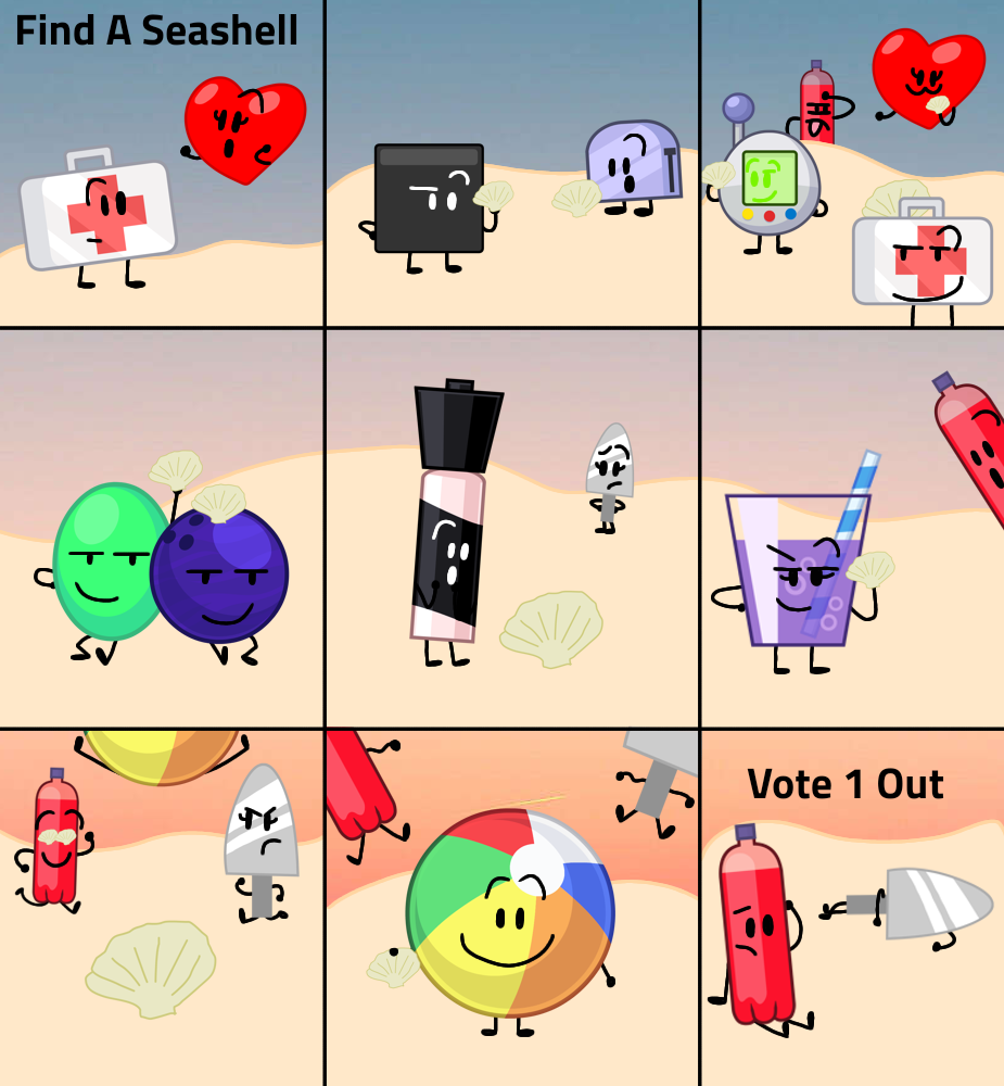 Bfdi Boxy Bfdi Mini Beach - #1 by Milky2365 on DeviantArt