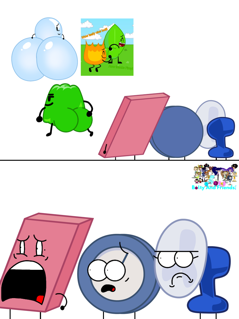 Bfdi Butt Art In A Nutshell by BoltyAndFriends on DeviantArt