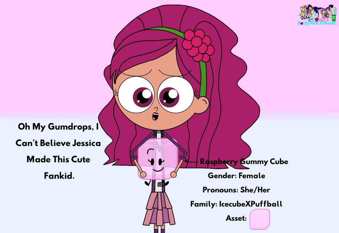 Raspberry Gummy Cube - BFB Fanchildren by FizzieStudios on DeviantArt