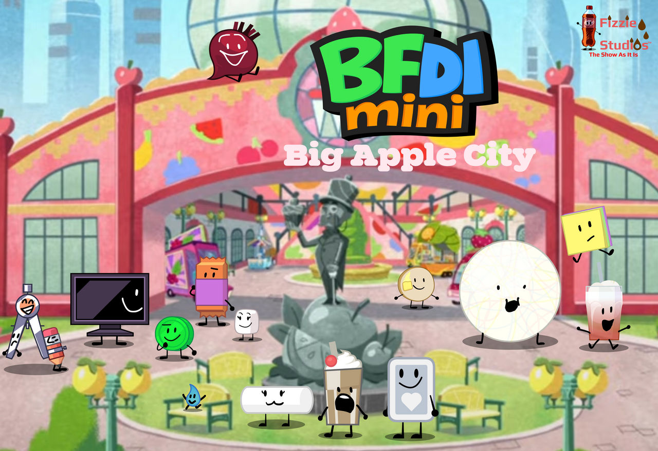Bfdi Rotten Apple BFDI Mini Big Apple City Poster by FizzieStudios on DeviantArt