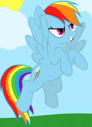 Rainbow Dash Flying v4