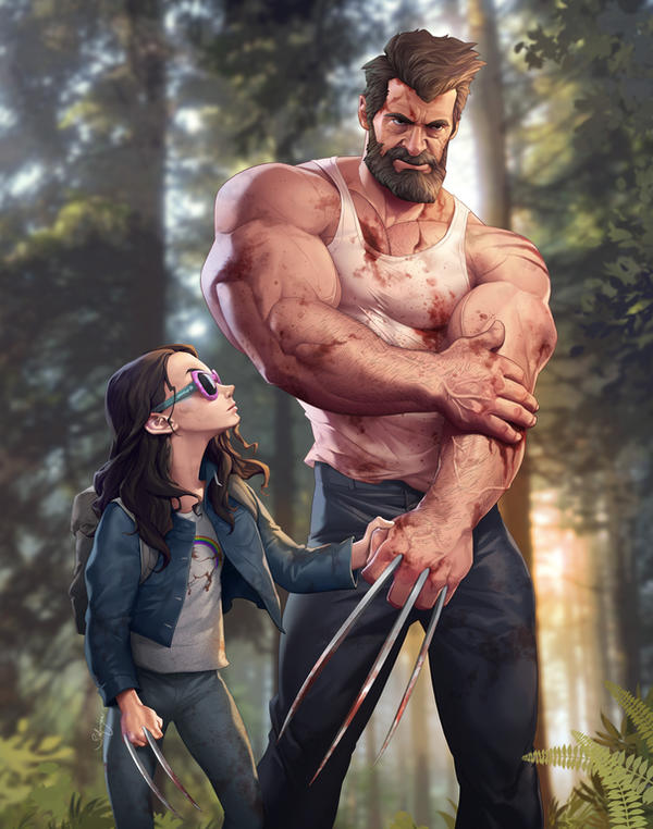 Logan and Laura by silverjow