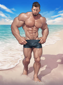 Beach Hunk