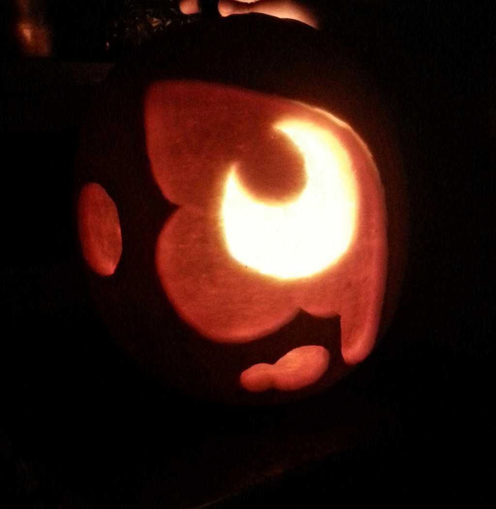 Carved Pumpkin-Luna's CM (in the dark)