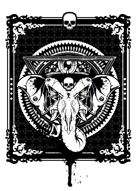 Ganesha  Vector Art - Head02