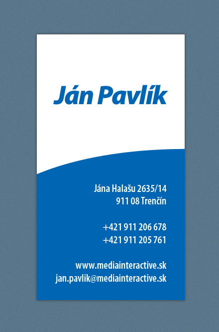 Jan Pavlik bussiness card