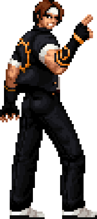 Kyo Kusanagi Pixel Art  King of fighters, Pixel art, Jogos de lutas