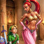 Link Mesmerized by Nabooru's Belly Dance