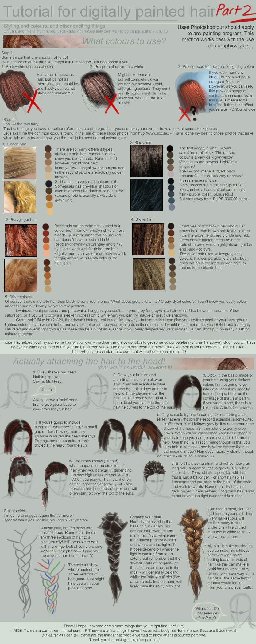 Tutorial: Painting Hair Part 2 by ToySkunk