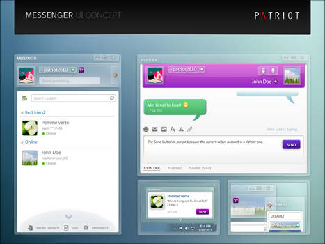 Messenger UI concept