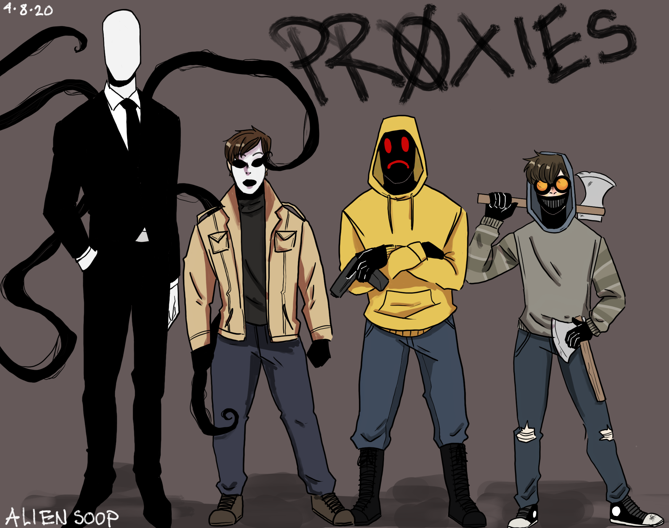 Slenderman And Masky