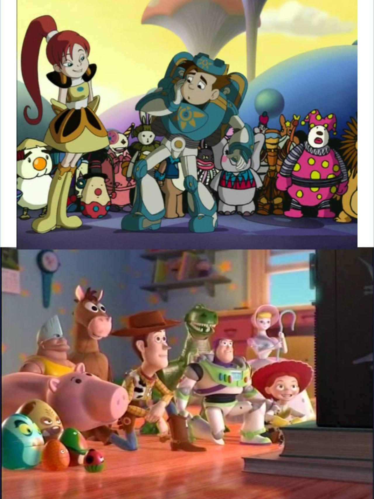 The Toy Story Gang Watch The Toy Warrior By MultiVerseDefender10 On the-toy-story-gang-watch-the-toy-warrior-by-multiversedefender10-on