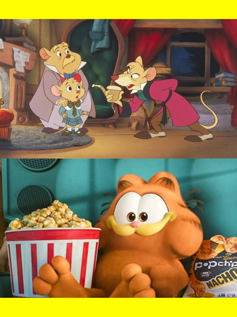 Garfield watches The Great Mouse Detective by MultiVerseDefender10 on ...