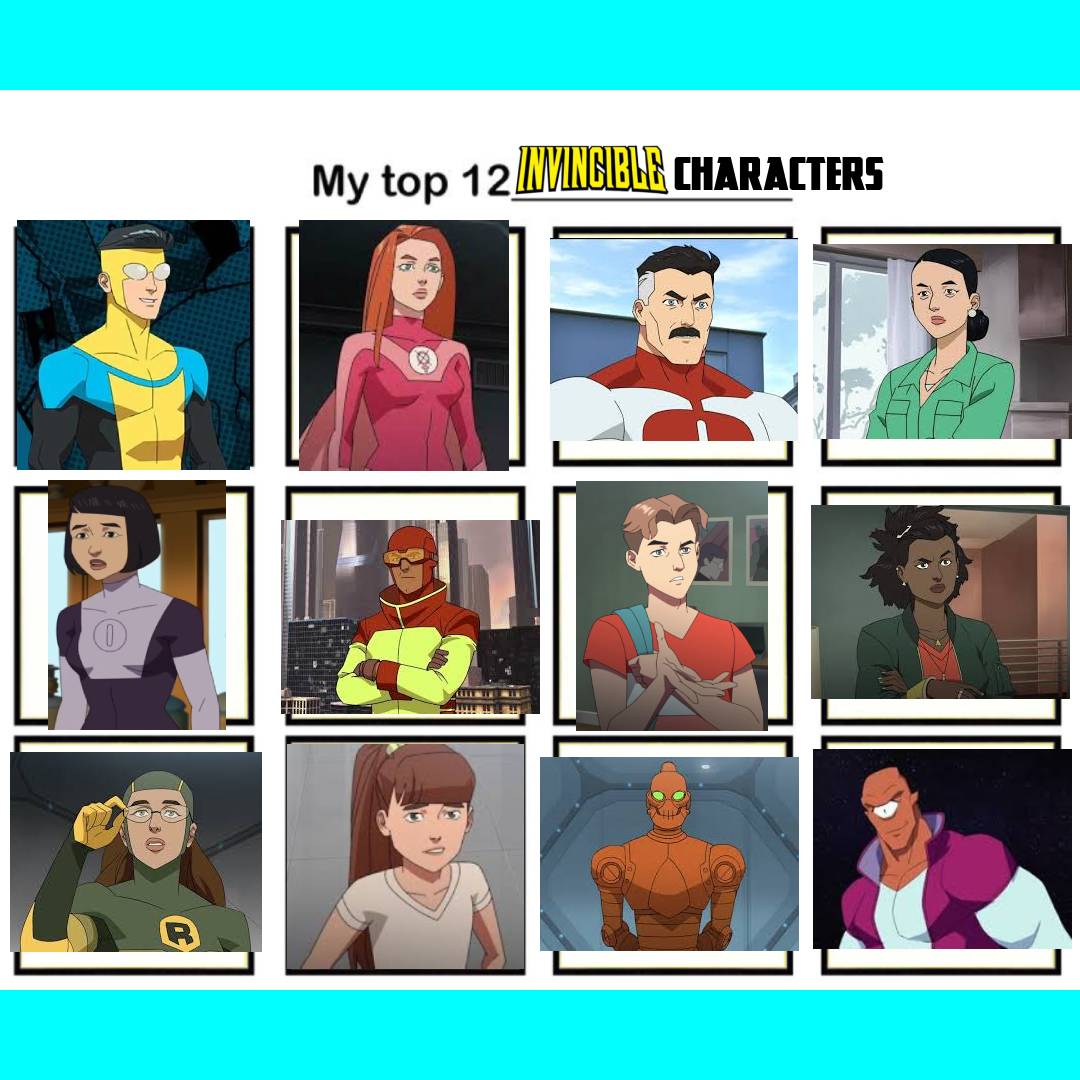 Top 12 Invincible characters by MultiVerseDefender10 on DeviantArt