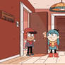 Trevor asking Hilda out