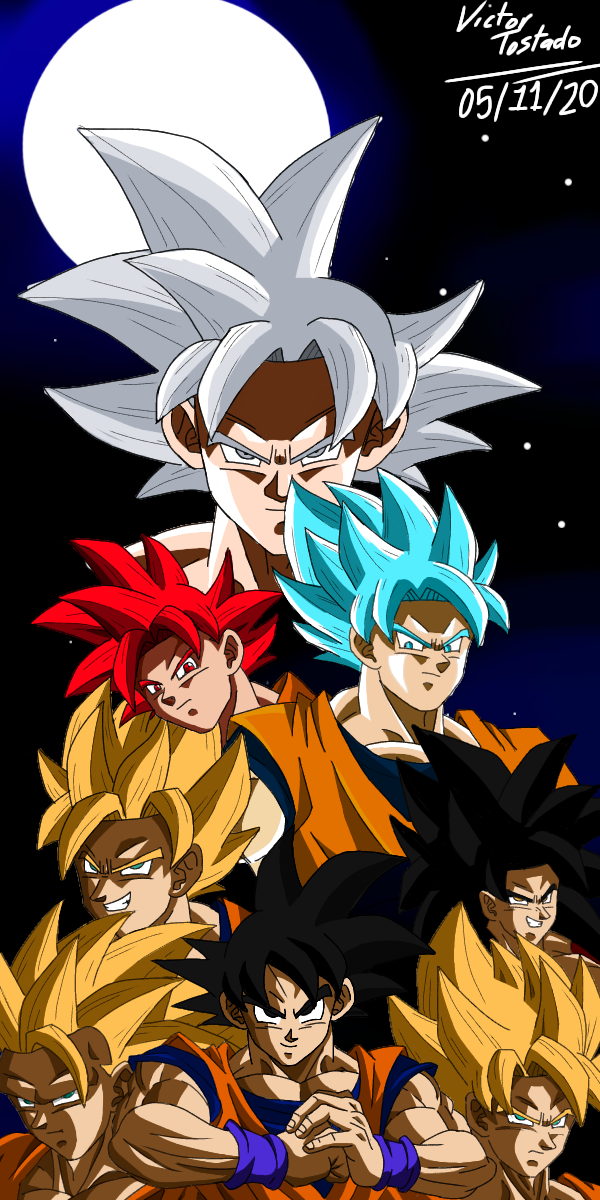 Todas las Fases de Goku by VictorTostado on DeviantArt Todas las Fases de Goku by VictorTostado on DeviantArt