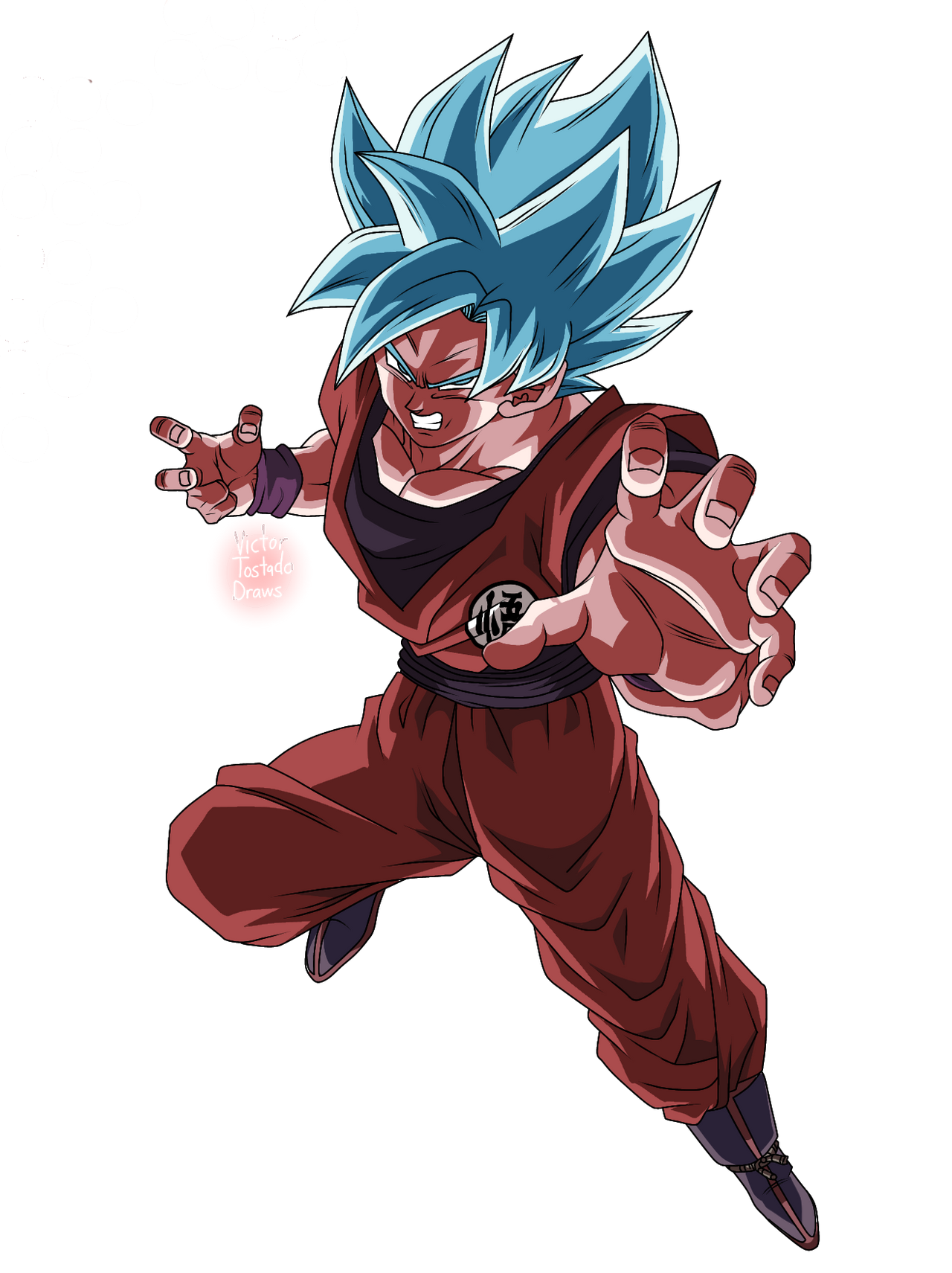 Goku SSJ Blue Kaioken x20 (Render) by VictorTostado on DeviantArt