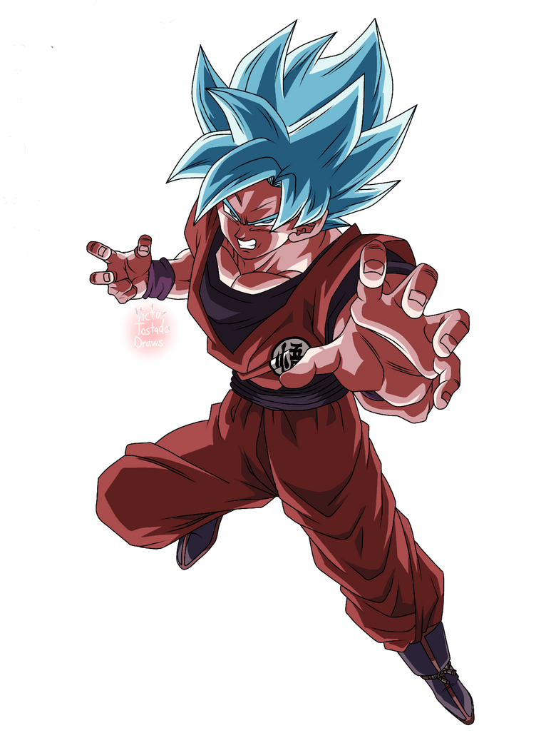 Goku Ssj Blue Kaioken X20 Render By Victortostado On Deviantart